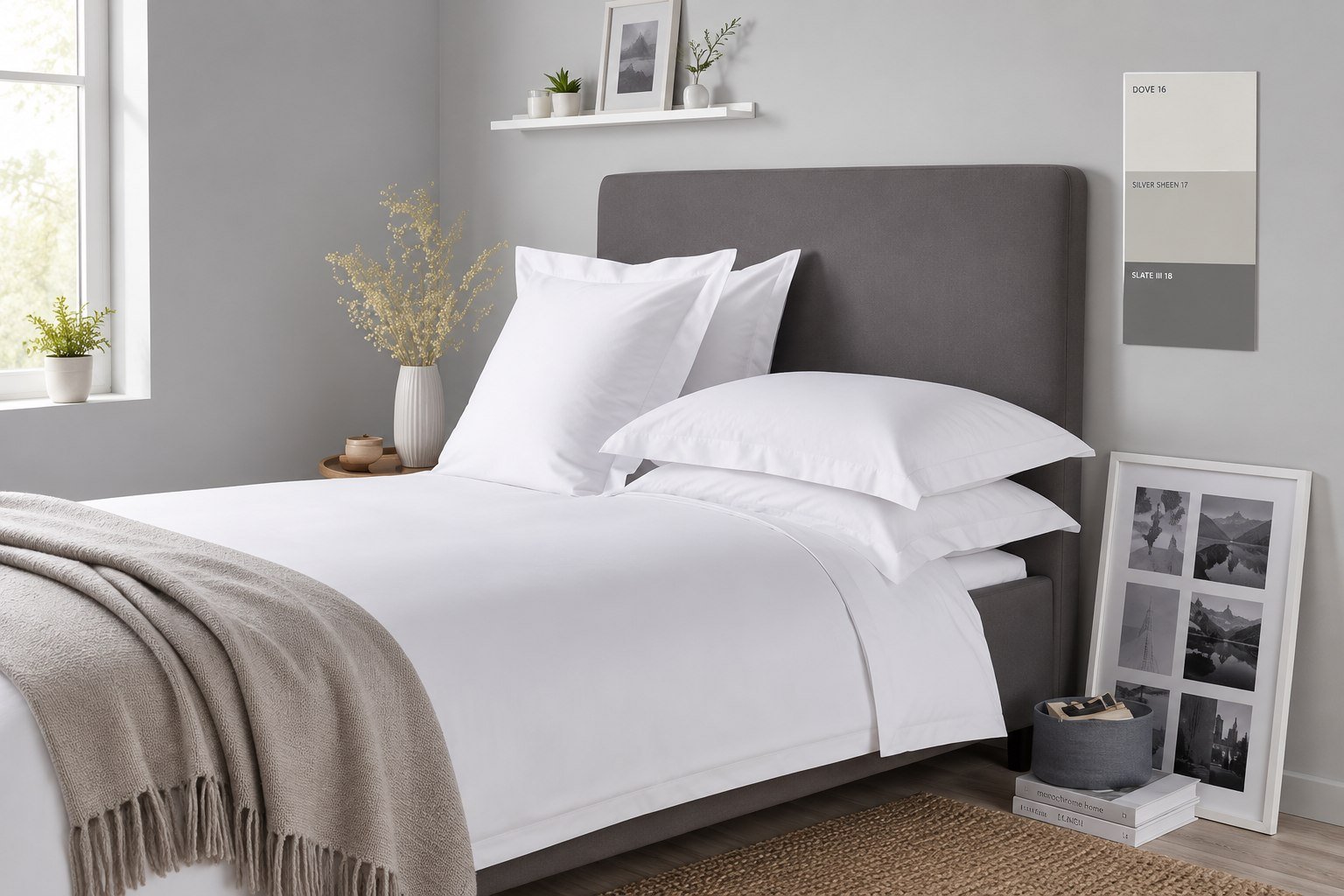 Crisp white institutional linen for hospitality and healthcare
